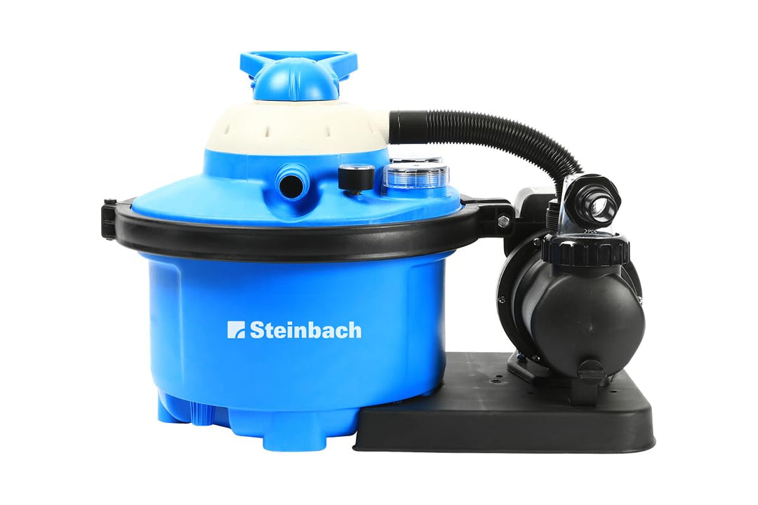 Steinbach Filteranlage Comfort 50 – 040200 – Selbstsaugende Pumpe für Pools mit bis zu 33.000 l – Mi