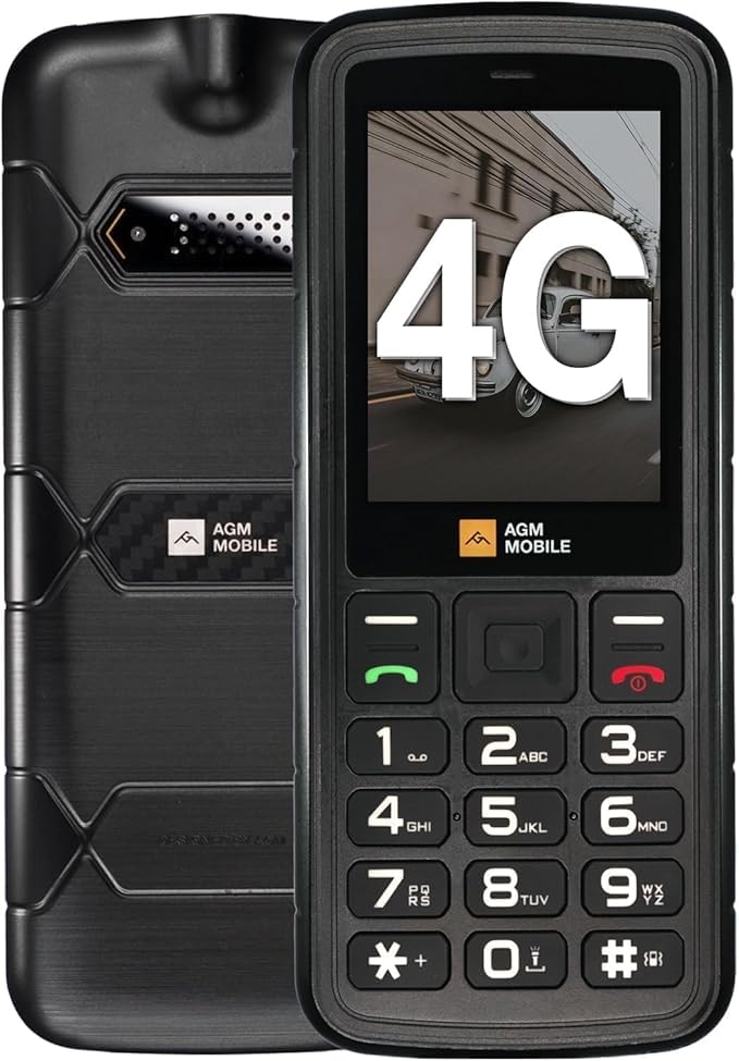 AGM M9 Handy ohne Vertrag, 2.4 Zoll Farbdisplay,Robust, Batterie 1000 mAh,(IP68),Stossfest,Baustelle