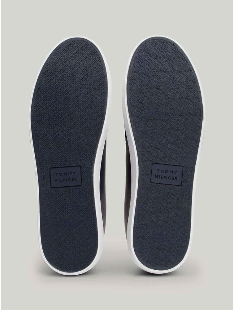 Tommy Hilfiger Herren Vulcanized Sneaker Schuhe 40 EU Blue Desert Sky, 40 EU Blue Desert Sky