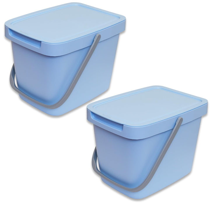 YourCasa 2 Stk. Biomülleimer Küche - 6L Komposteimer Küche für alltäglichen Biomüll Behälter - Mit D