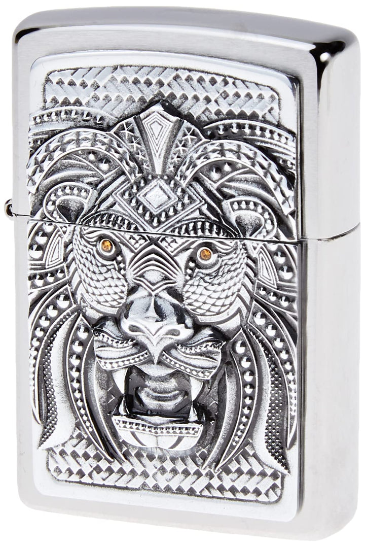 Zippo Art LION-200-Zippo Collection 2019-2005906-59,95 €, Silber, smal