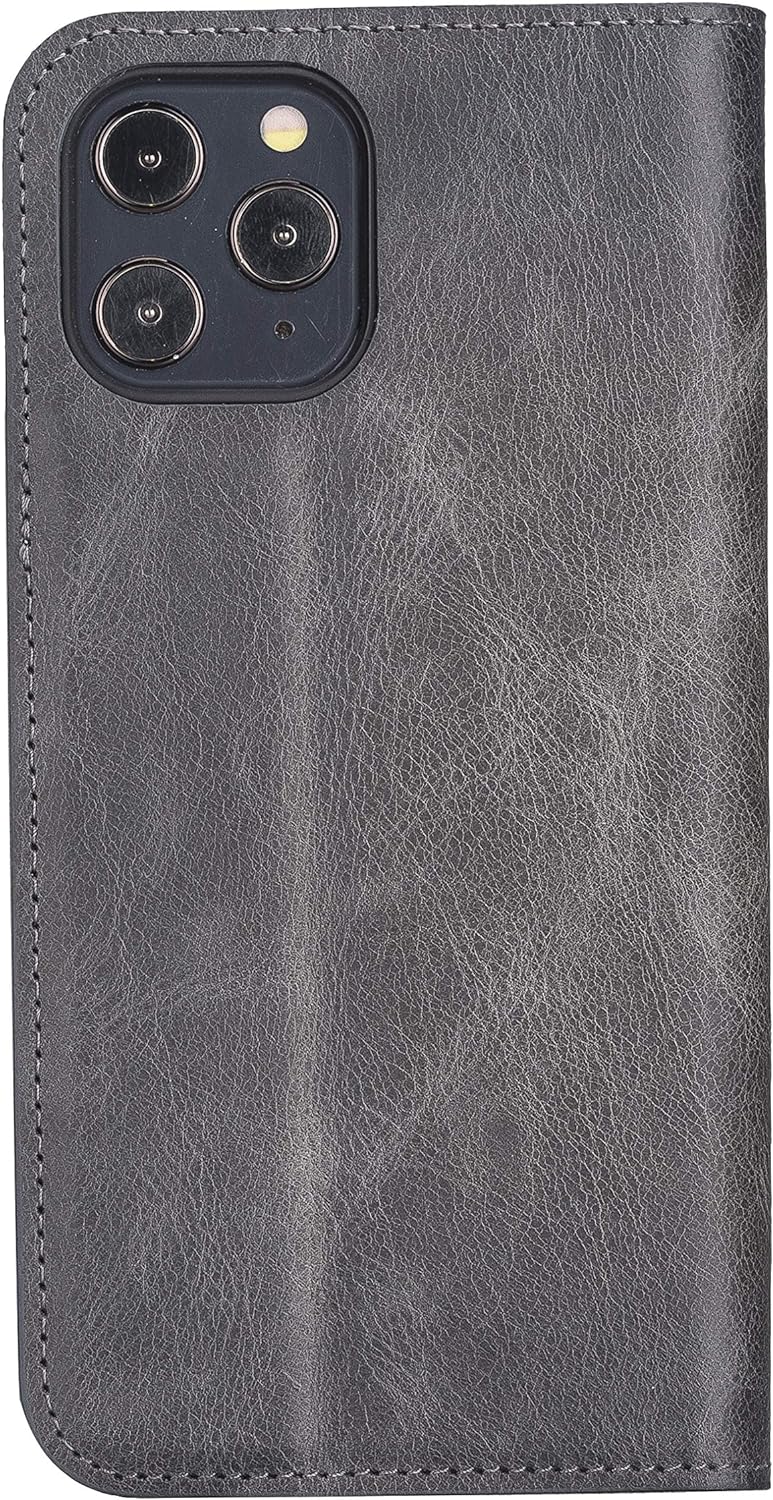 Solo Pelle aufklappbare Lederhülle kompatibel für iPhone 12 Pro Max in 6.7 Zoll inkl. 1 Kartenfach f