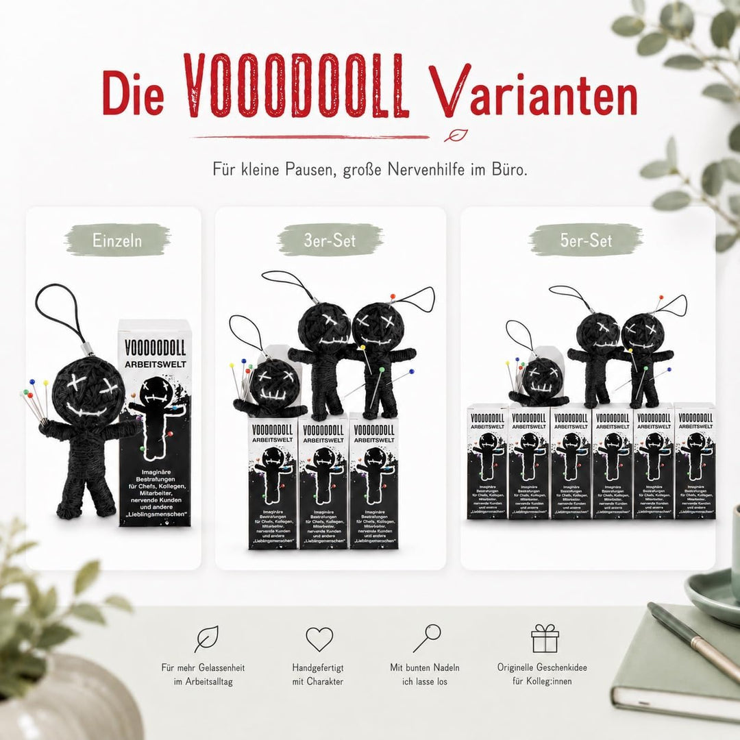 Voodoo Puppe Arbeitswelt Voodoo Doll to go Voodoo-Doll imaginäre Strafen für Nette Chefs, „geliebte“
