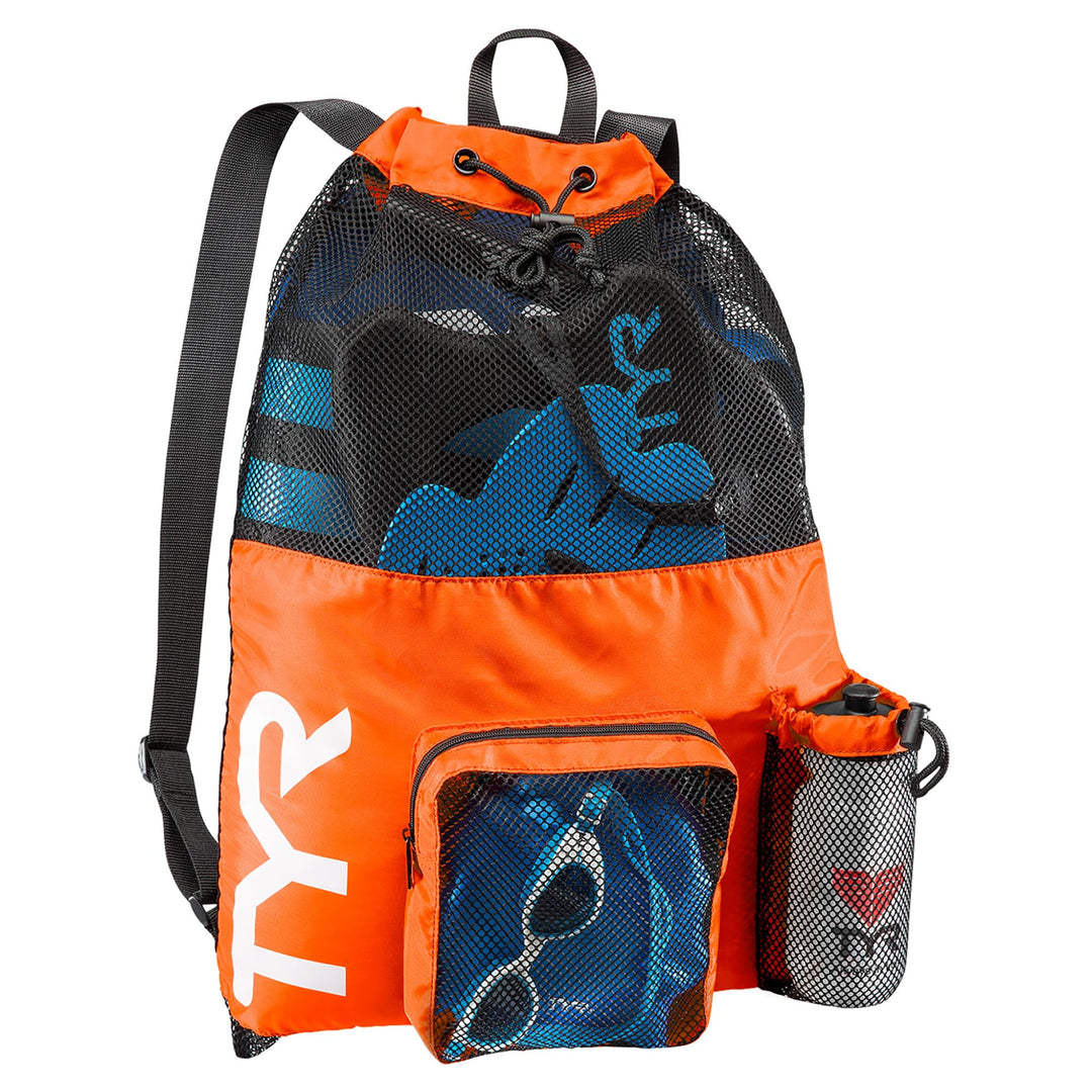 TYR Unisex Big Mesh Mummy Rucksack Tasche Einheitsgrösse Orange, Einheitsgrösse Orange