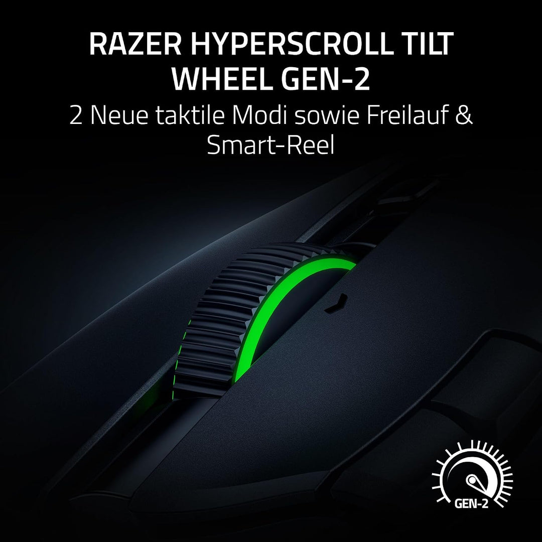 Razer Naga V3 Pro - Kabellose MMO-Gaming-Maus mit austauschbaren Seitenteilen (HyperScroll Tilt Whee