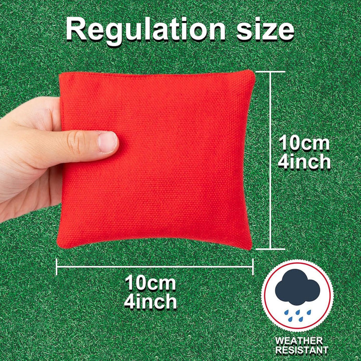 10 Stück Cornhole Säckchen 10X10cm,Bean Bag Wurfspiel Set für Kinder,Fun Sports Games Sitzsack für P
