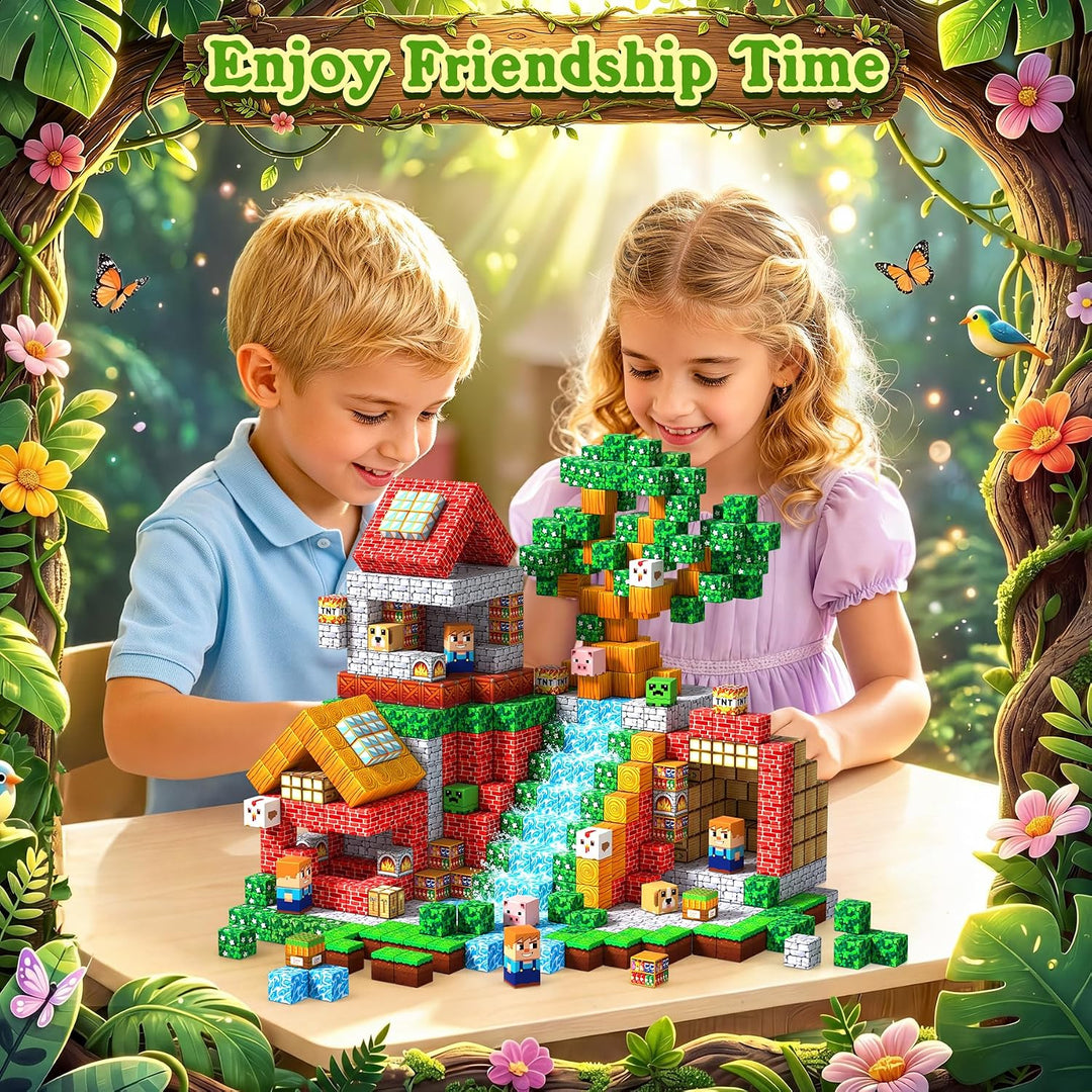 Magnetische Bausteine, Magnetbausteine Magnetspielzeug Magneten Kinder, Magnetisches Spielzeug für K