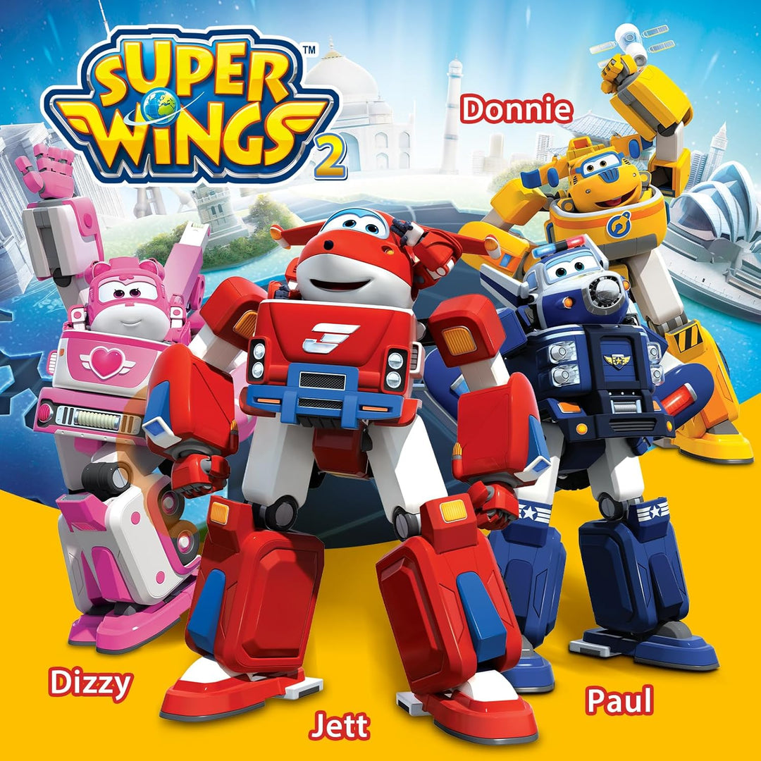Super Wings EU720314 - Transformations-Fahrzeug Dizzy Rescue Tow, ca. 14,5 cm grosse Spiel-Figur für
