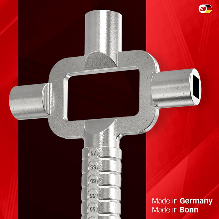 Multipick Universalschlüssel [Made in Germany] Bauschlüssel - Architektenschlüssel - Baustellenschlü