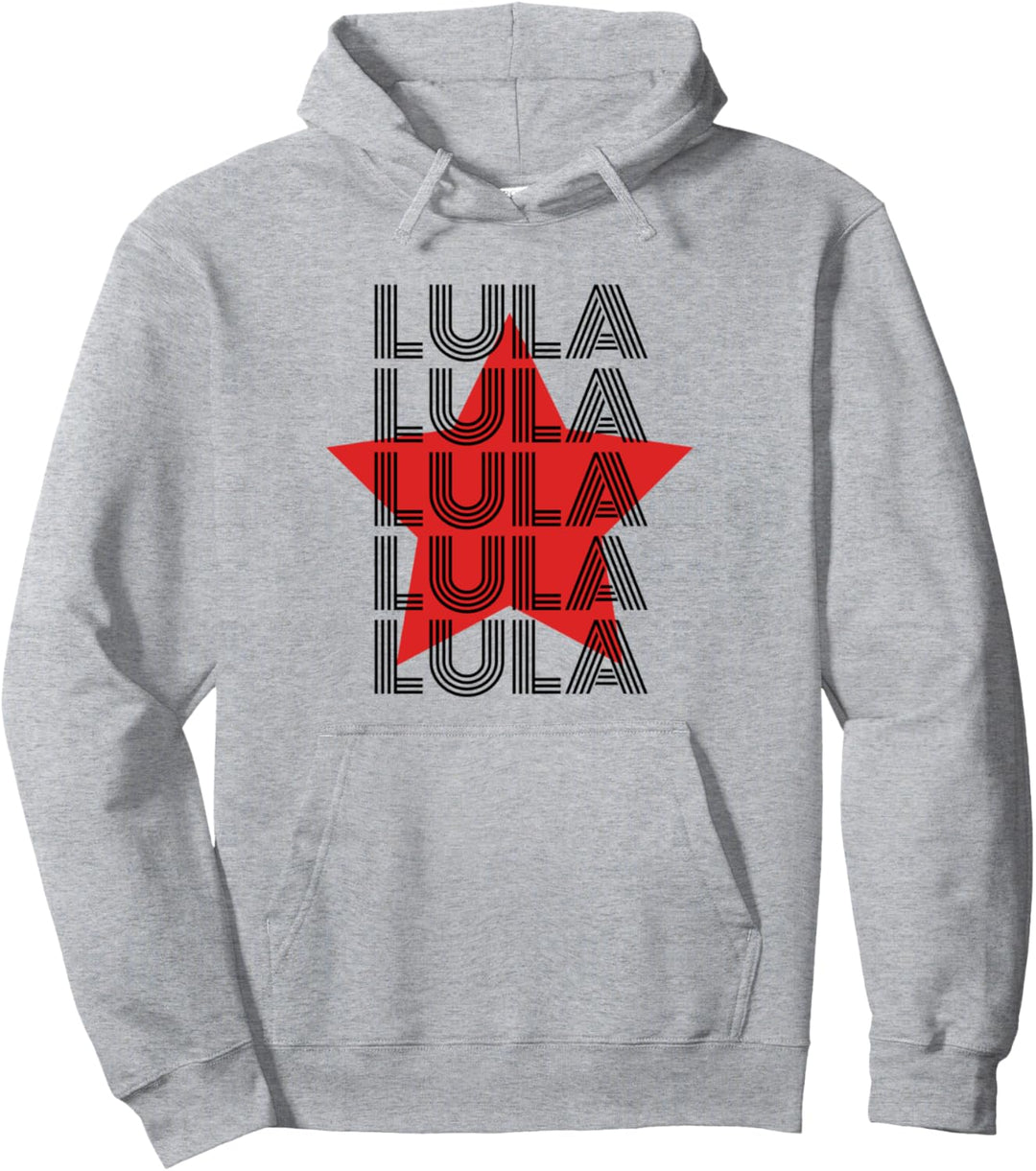 Lula 2022 Präsident von Brasilien Retro Typografie Kunst Pullover Hoodie
