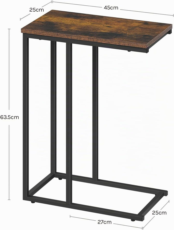 WOLTU Beistelltisch 2er Set Kaffeetisch Couchtisch Sofatisch Nachttisch Betttisch Laptoptisch, Geste