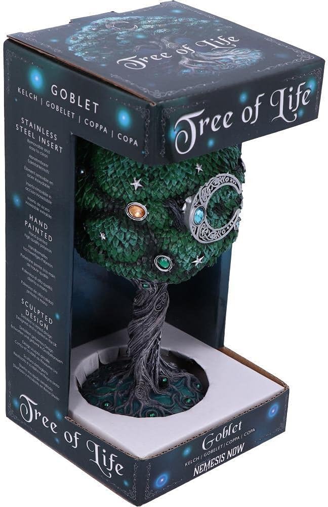 Nemesis Now Exclusive Tree of Life Nature Weinglas, grün, 1 Stück (1 Stück)