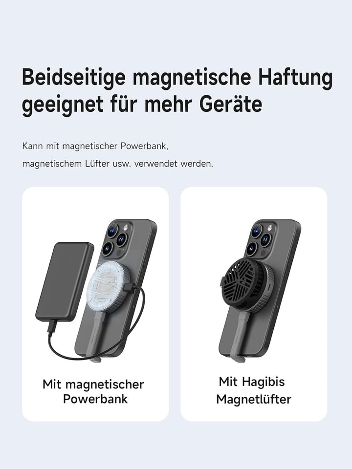 Hagibis Magnetisches M.2 2230 NVMe SSD-Gehäuse mit Magsafe für iPhone 15 Pro Max ProRes, USB C 3.2 G