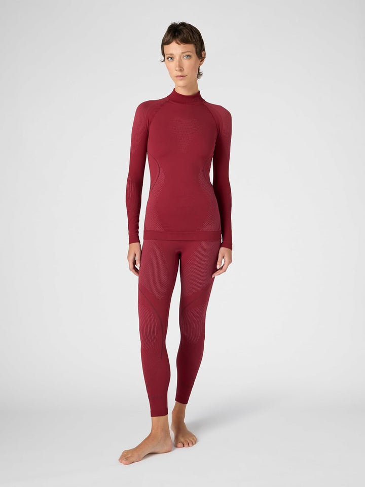 UYN Damen Evolutyon Uw Lg_sl Turtle Neck T-Shirt XL Anspruchsvolles Rot/Bordeaux/Bordeaux, XL Anspru