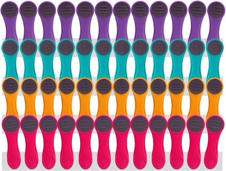 48 Wäscheklammern mit Federn aus Edelstahl Soft Grip Softgrip Soft Touch Softtouch und 1 Wäscheklamm