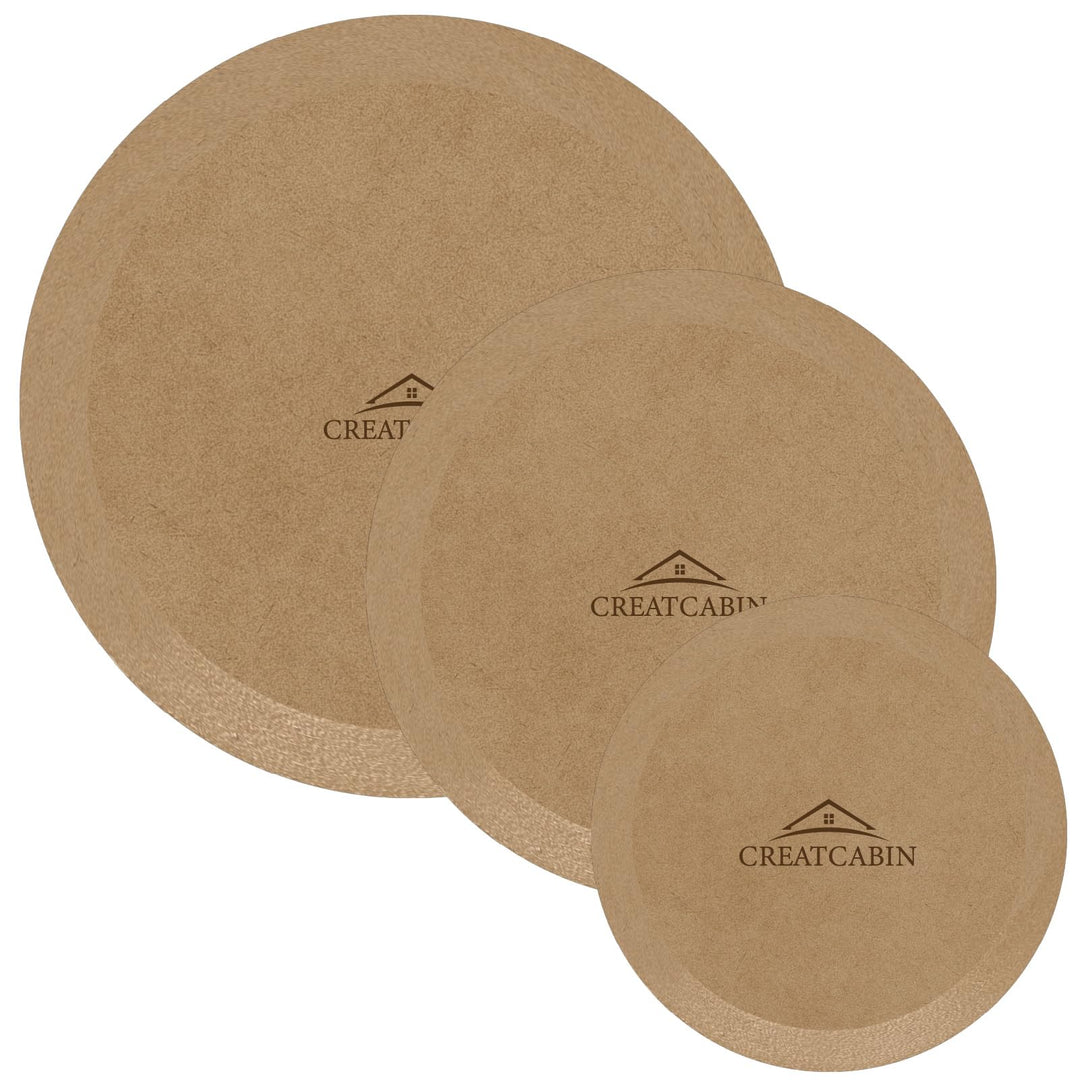 CREATCABIN 3 Stück Runde Töpferformen Keramikplatten Formformen 3 Grössen Holz Töpferformen Ton Töpf