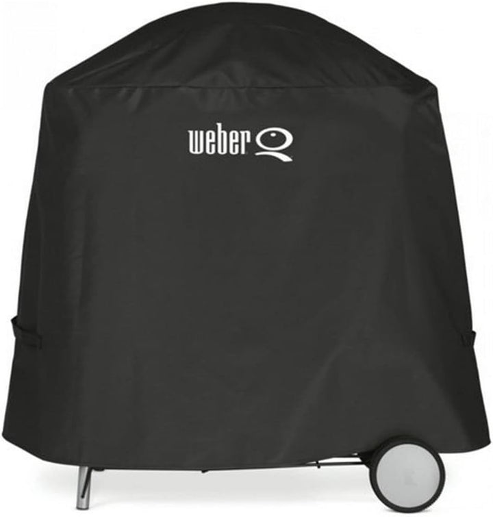 Weber Q2400 Elektrogrill, 55 x 39 cm, mit Standfuss & ausklappbaren Seitentischen, Dunkelgrau (55020