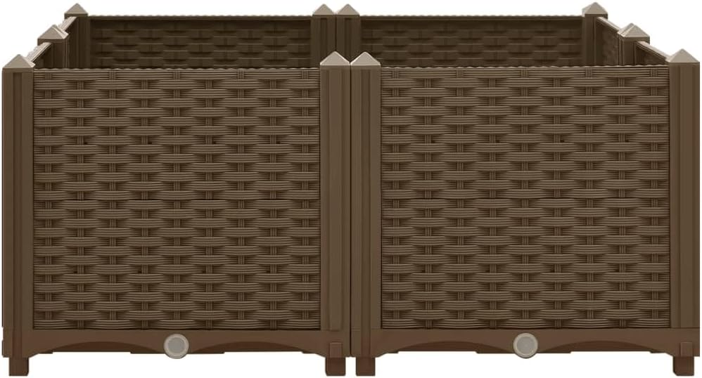 vidaXL Hochbeet Pflanzkasten Pflanzbeet Gemüsebeet Blumenbeet Blumenkasten Frühbeet Gartenbeet Pflan