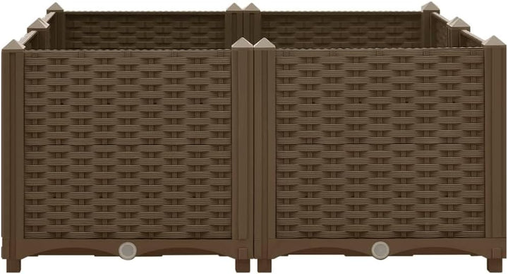 vidaXL Hochbeet Pflanzkasten Pflanzbeet Gemüsebeet Blumenbeet Blumenkasten Frühbeet Gartenbeet Pflan