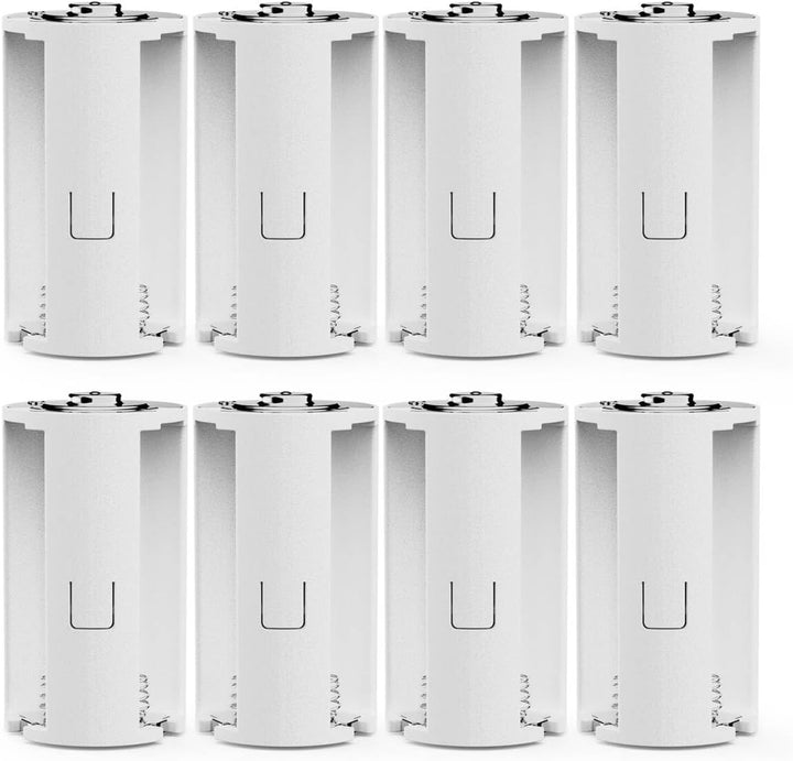 8X Batterieadapter AA auf D | Mignon auf Mono | D-Zellen Ersatz | 8er Set AA Akku für D-Batterien Ge
