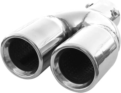 Doppel Auspuffblende Endrohr Endstuck Auspuff Blende Schalldampf Sportauspuff Universell Schalldampf