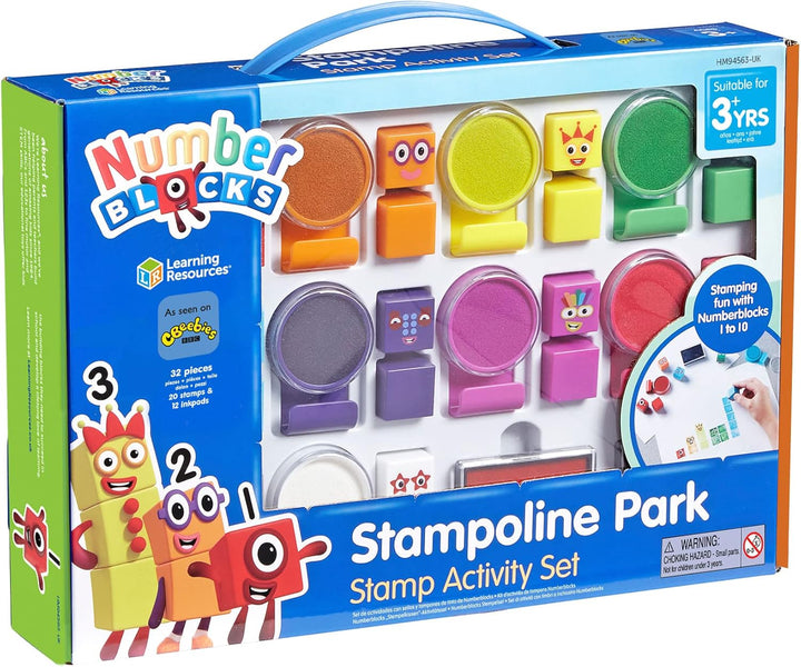 Learning Resources Numberblocks Stampoline-Freizeitpark, Stempel-Aktivitätsset, Mehrfarbig, Numberbl
