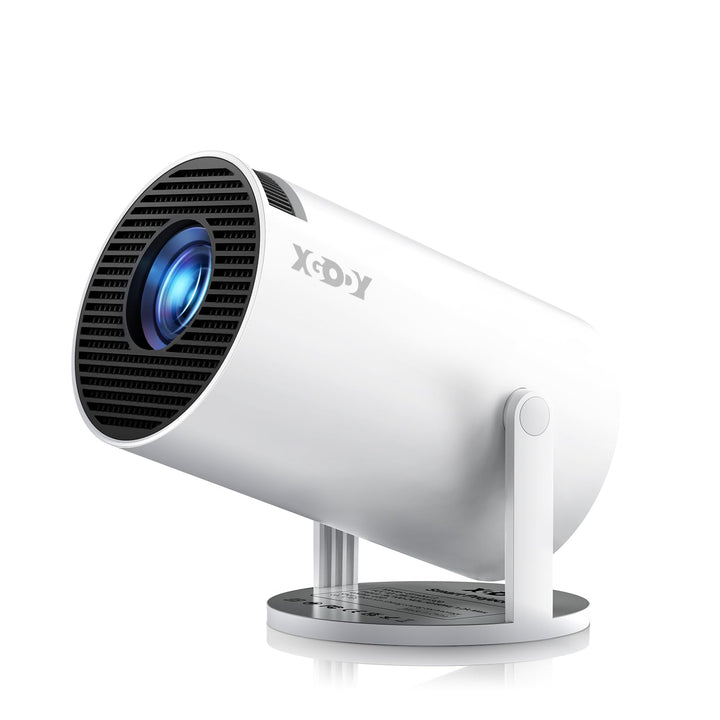Mini Beamer [2026 Upgraded & Android 11.0] Native 720P HD, unterstützt 4K 1080P, Xgody Gimbal 3 New