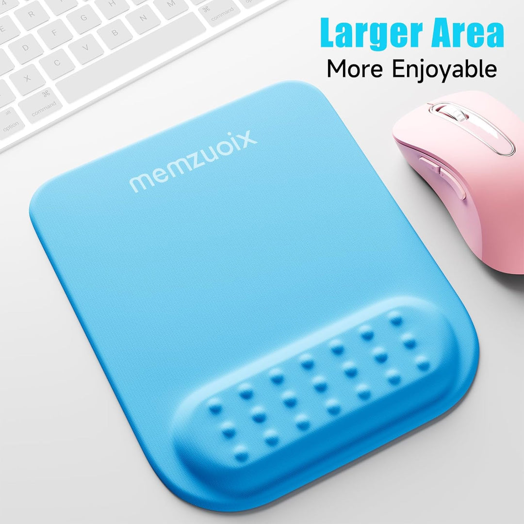 memzuoix Ergonomische Mauspad mit Handgelenkstütze, Premium Memory Foam Polsterung zur Schmerzlinder