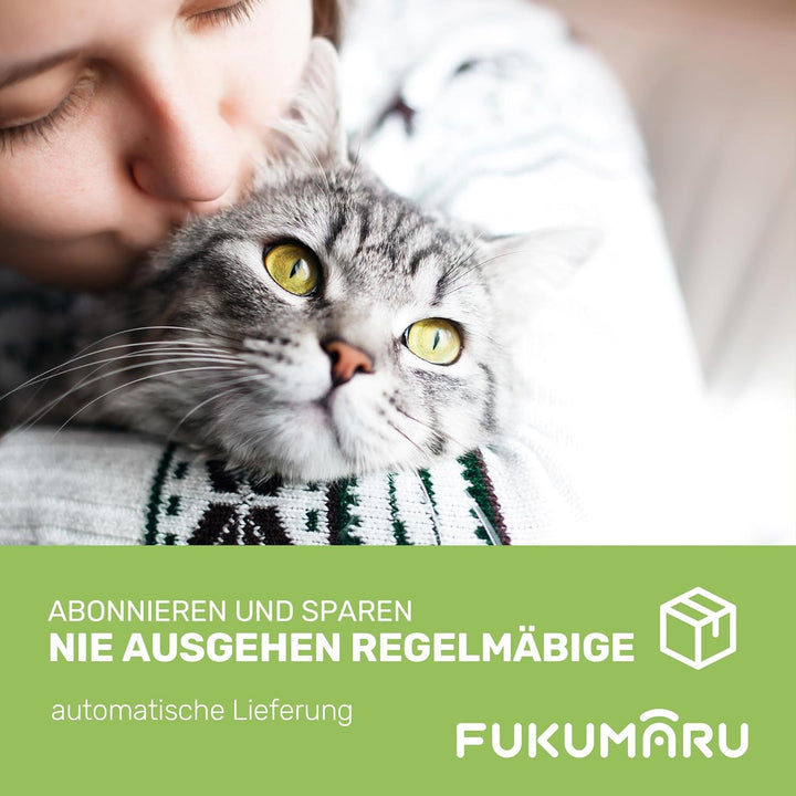FUKUMARU Tofu Katzenstreu 5,4 kg - Klumpendes Katzenstreu, Geruchsbekämpfung mit grünem Teearoma, st