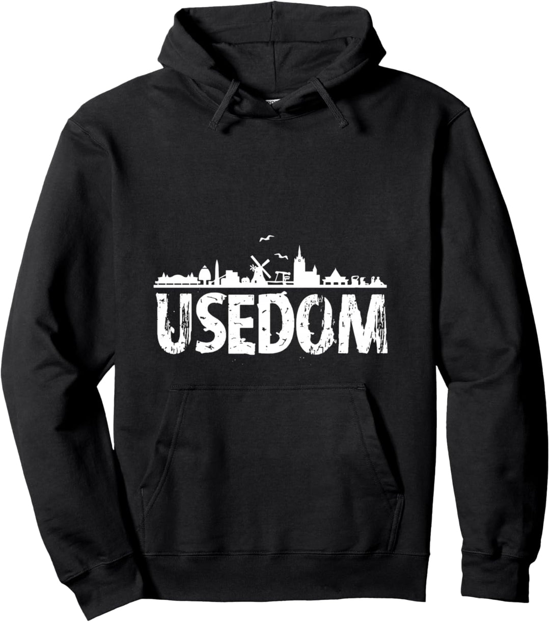Usedom Skyline Möwen Ostsee Insel Pommerschen Bucht Pullover Hoodie