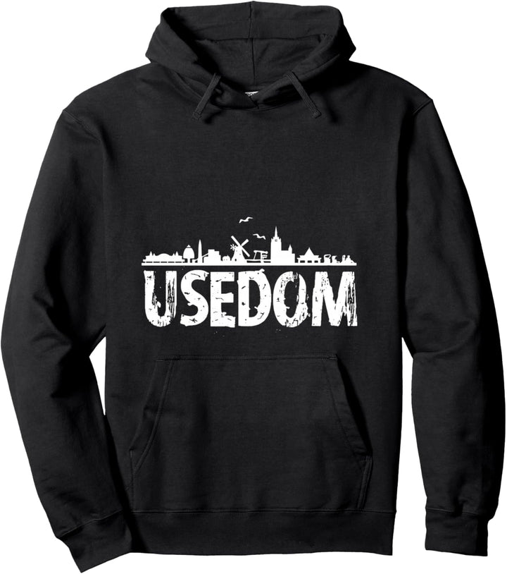 Usedom Skyline Möwen Ostsee Insel Pommerschen Bucht Pullover Hoodie