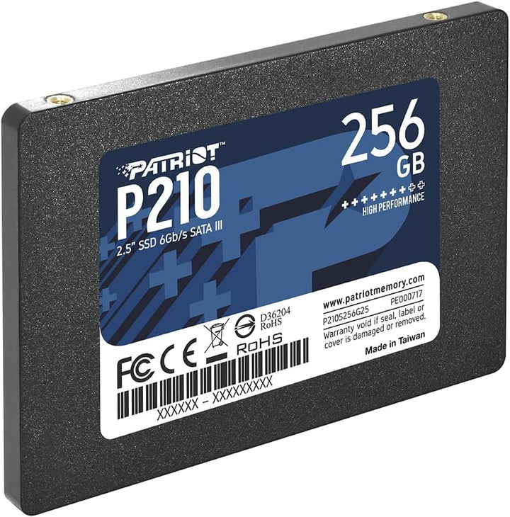 Patriot P210 Interne Solid State Drive 256GB SSD SATA 3 2,5 Zoll, 256GB