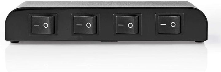 TronicXL Lautsprecher Umschaltbox Umschalter für 4 Lautsprecherpaare Stereo 4fach Analog Audio Schal