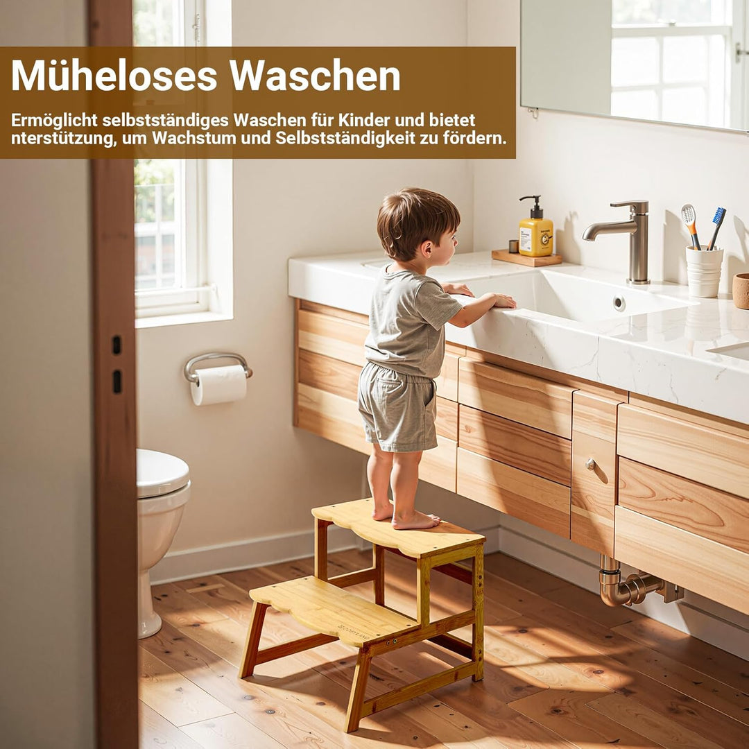 COSYLAND Lernturm ab 1 Jahr & 2 Jahre – Montessori Lernturm für Kinder – Sicherer Learning Tower & T