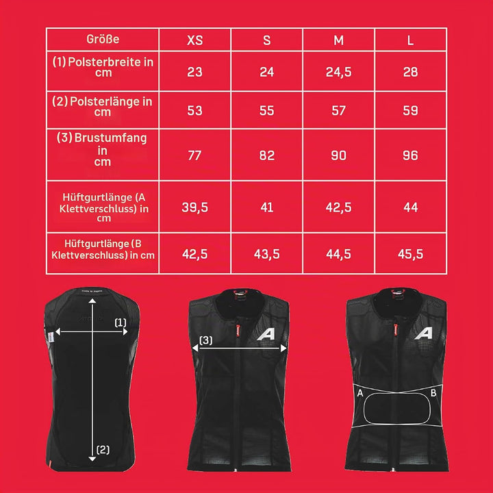 ALPINA PROSHIELD WOMEN VEST - Flexibler, Atmungsaktiver &amp; Individuell Einstellbarer Rückenprotektor