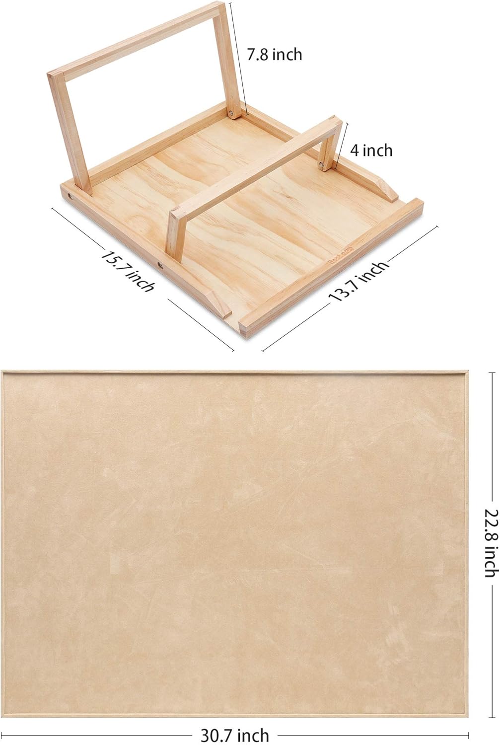 Becko Puzzle Board & Bracket Set / Wooden Puzzle Board Kit / Jigsaw Puzzle Plateau - with Puzzle Boa