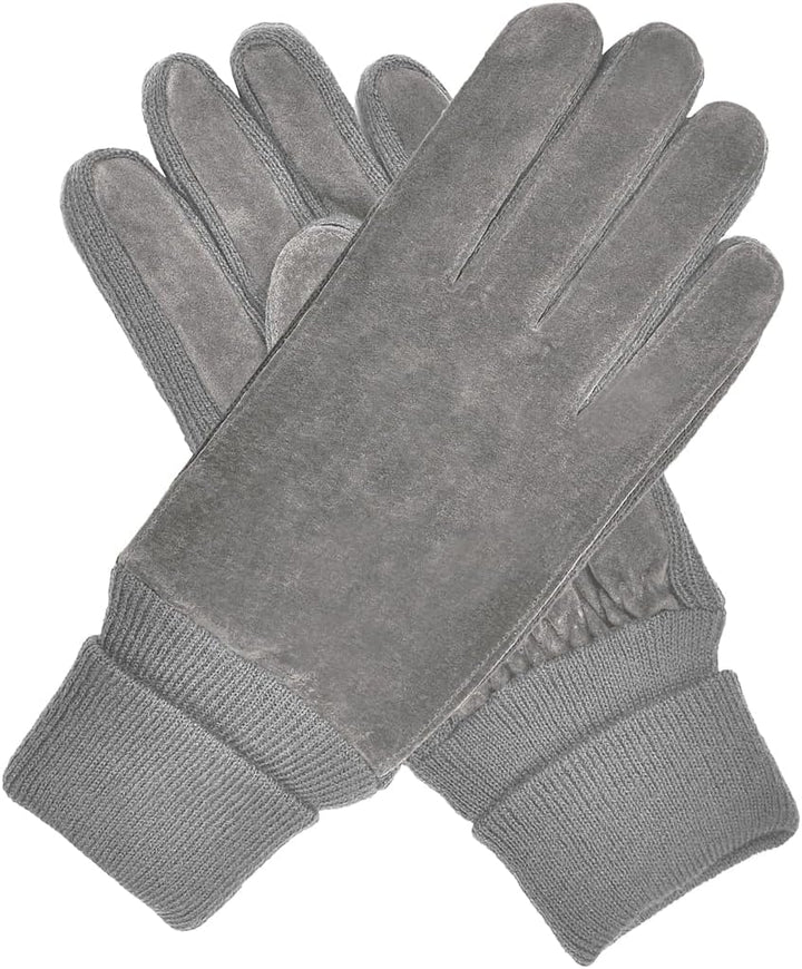 Harssidanzar Damen Winter Wildleder Handschuhe Thermal Wolle Fleece gefüttert Outdoor Wärme SL024EU