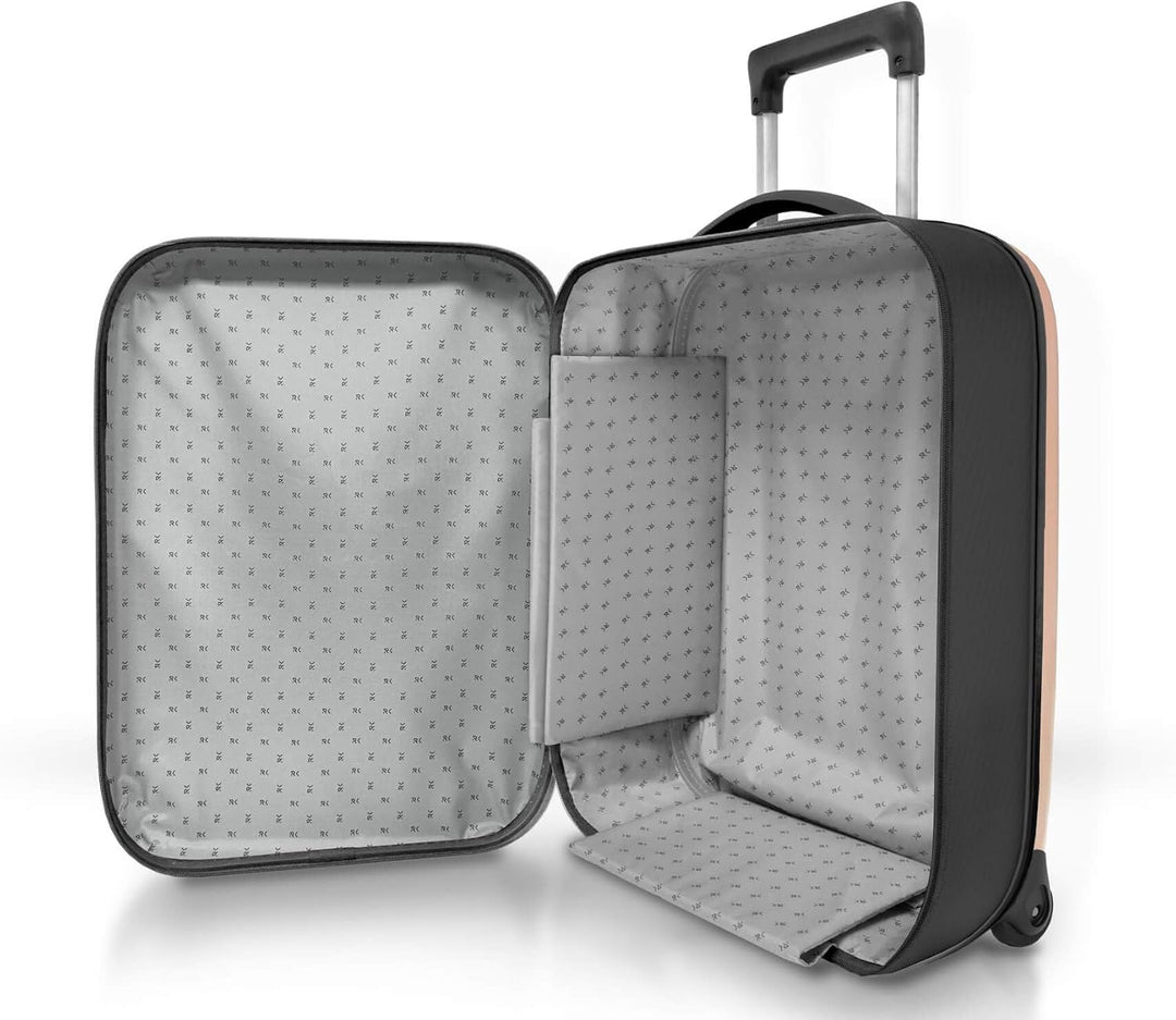 Rollink - Vega II Stabiler Reisekoffer, Trolley - Das platzsparende Original mit innovativer Falttec
