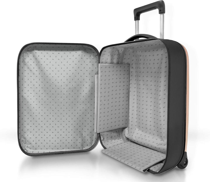 Rollink - Vega II Stabiler Reisekoffer, Trolley - Das platzsparende Original mit innovativer Falttec