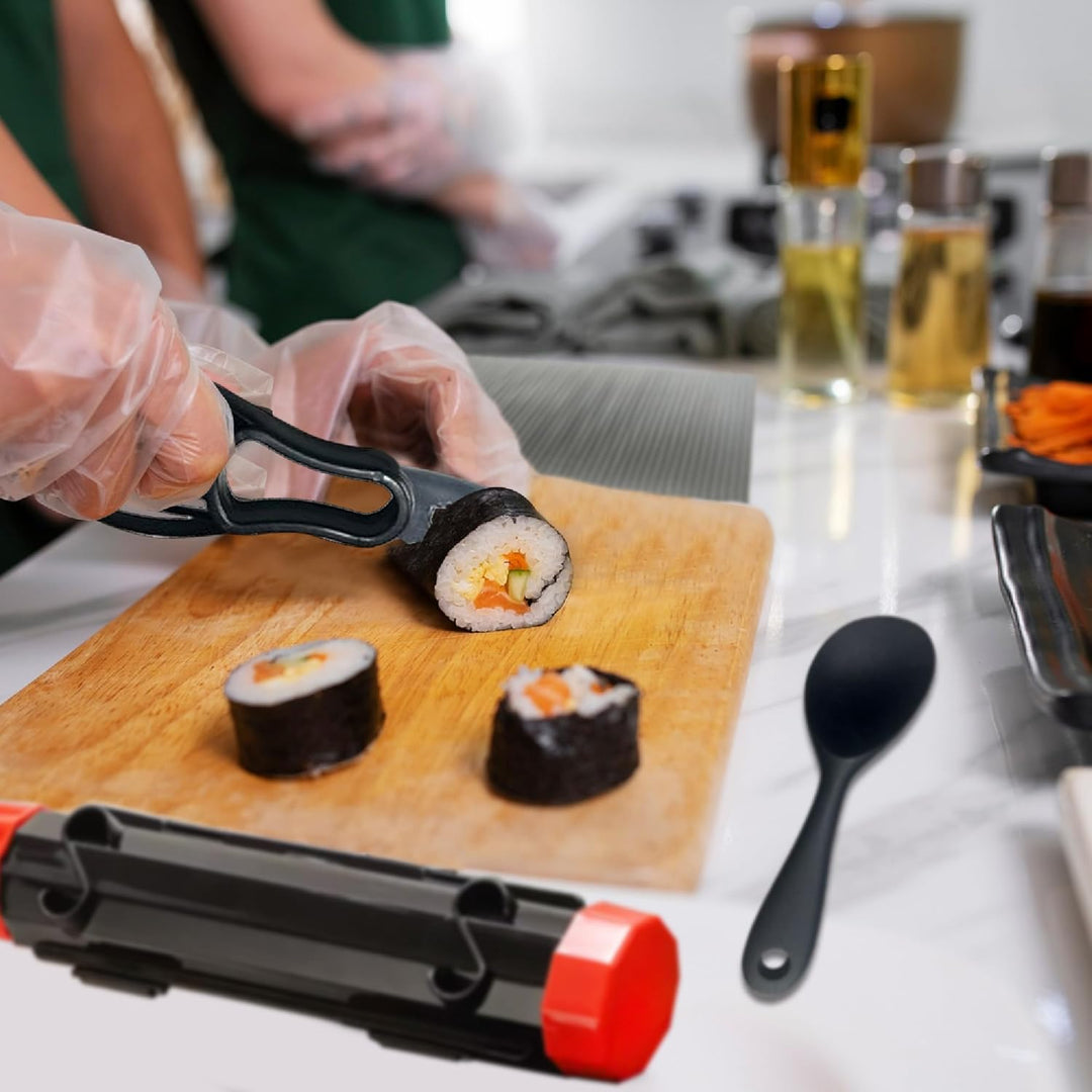 Sushi Maker Set Mit Bazooka, Maki Roller und Formen - DIY Starter Set für Anfänger, Zubehör für Perf