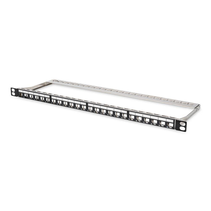 DIGITUS Patchpanel - Modular - Für Keystone-Module - 19-Zoll - 24-Port - Geschirmt - Rack-Montage 0,