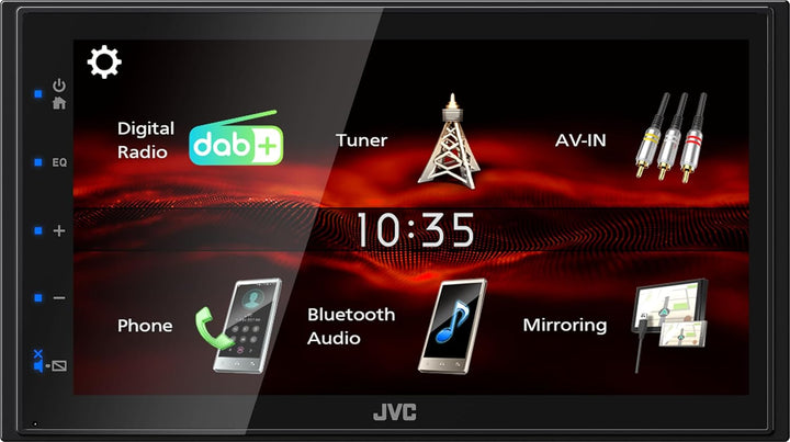 JVC KW-M180DBT - 17,3 cm (6,8") Digital Media AV-Receiver mit Quick Boot & Android USB-Mirroring (4x