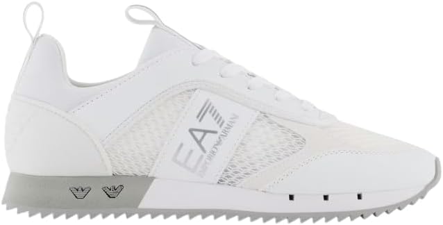 EA7 Emporio Armani Sneaker Black and White Carbon Low-Sneaker 42.5 EU Weiss, 42.5 EU Wei&#xDF;