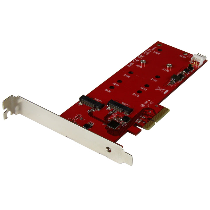StarTech.com 2x M.2 SATA SSD Schnittstellenkarte - PCIe - PCI Express M.2 SATA III Controller - NGFF