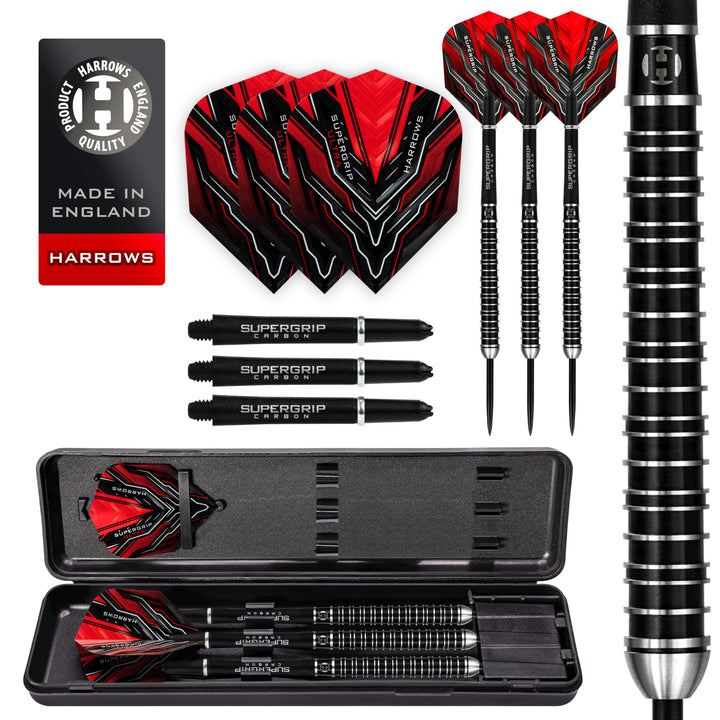 Harrows Steel Darts Supergrip Ultra 90% Tungsten Steeltip Dart Steeldart Hochwertiger Tungsten Dart