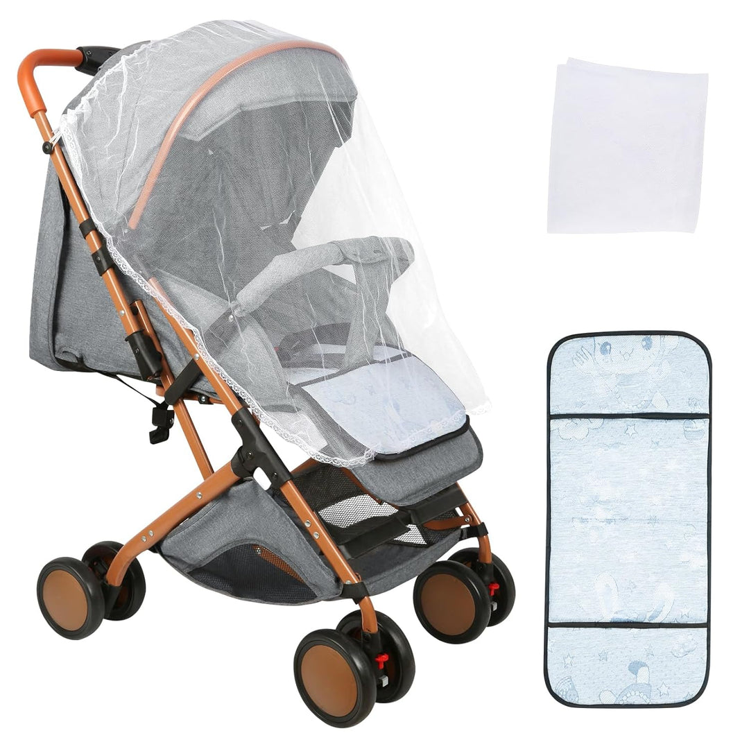 Supfine Kinderwagen für Babys, 0-3 Jahre, 15 kg, mit Rückenlehne &amp; Fussstütze, faltbar, mit einer Ha