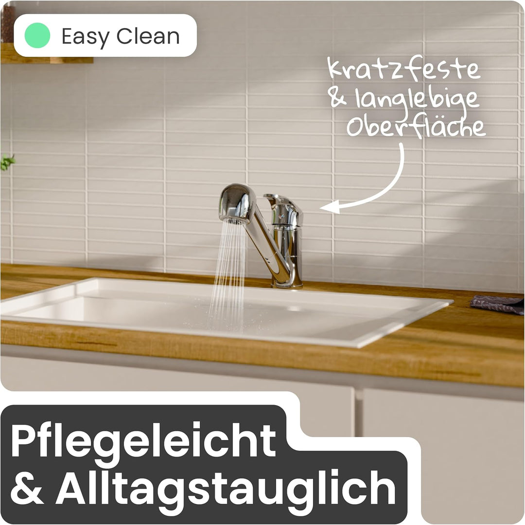 instmaier Elena | Niederdruck Küchenarmatur mit Geschirrbrause | Chrom |Wasserhahn Küche | ausziehba