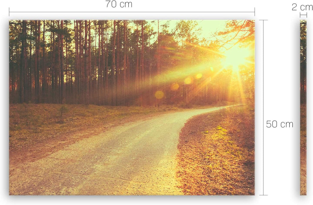 ge Bildet Bild auf Leinwand | Landschaftsbilder - freedom H in 70x50 cm als Wandbild | Wand-deko Dek