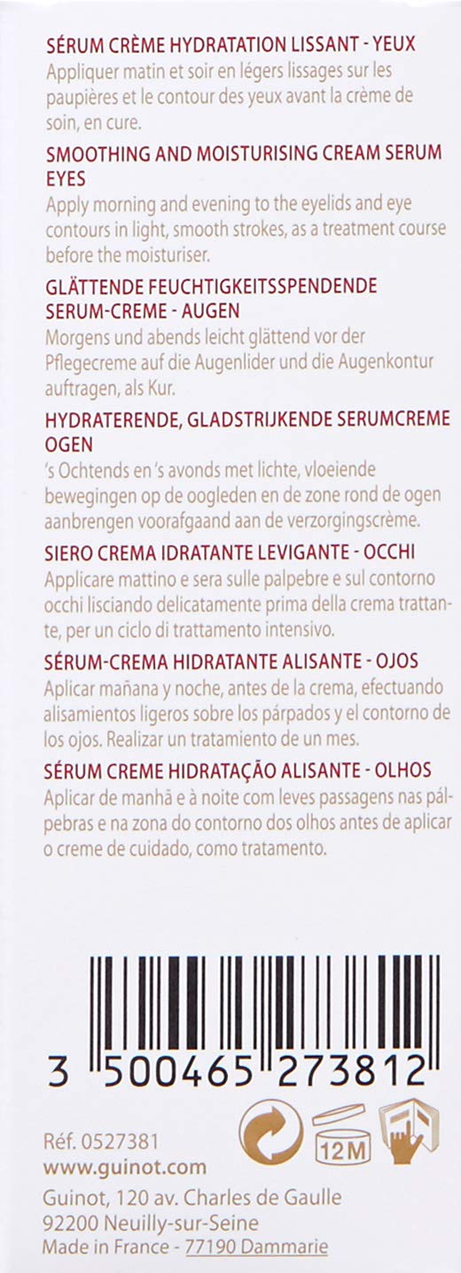 Guinot Hydrazone Yeux Eye Contour Long Lasting Hydrating Cream ,1er Pack (1 x 15 ml)