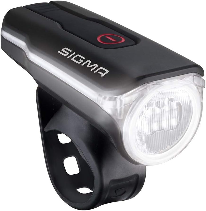 SIGMA SPORT Fahrradbeleuchtung AURA 60 USB, 60 LUX, Frontlicht, StVZO zugelassen, wasserdicht, USB w